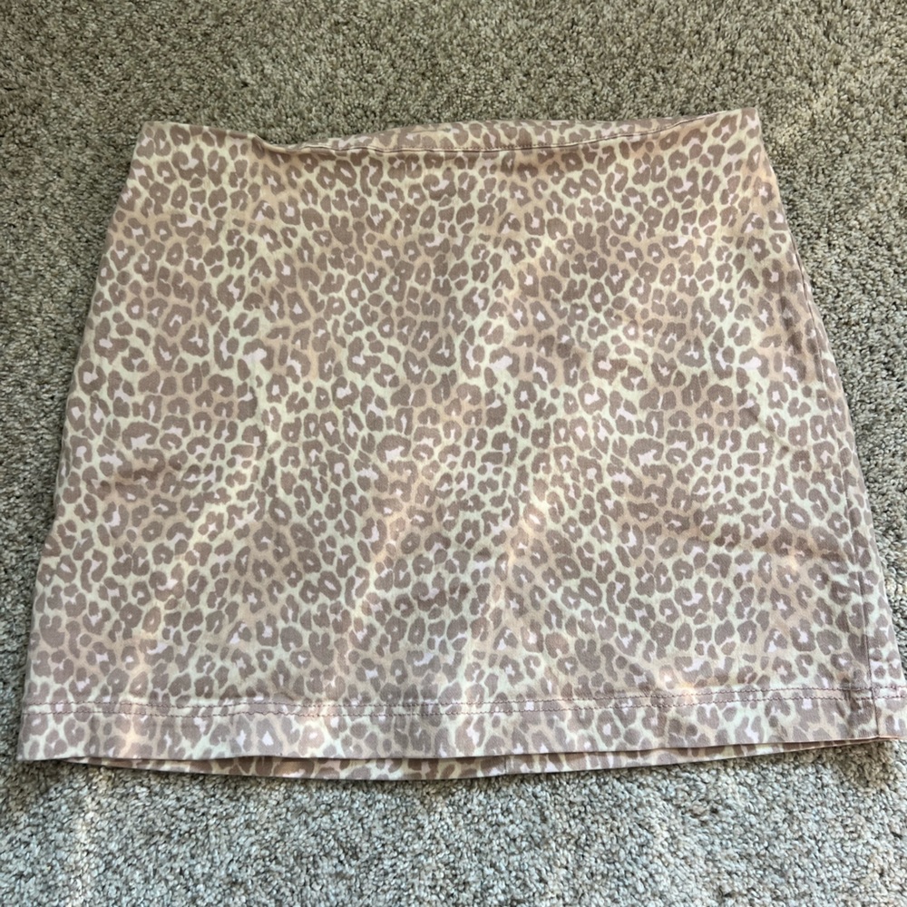 Women’s Cheetah Pink Mini Skirt - Size 14W